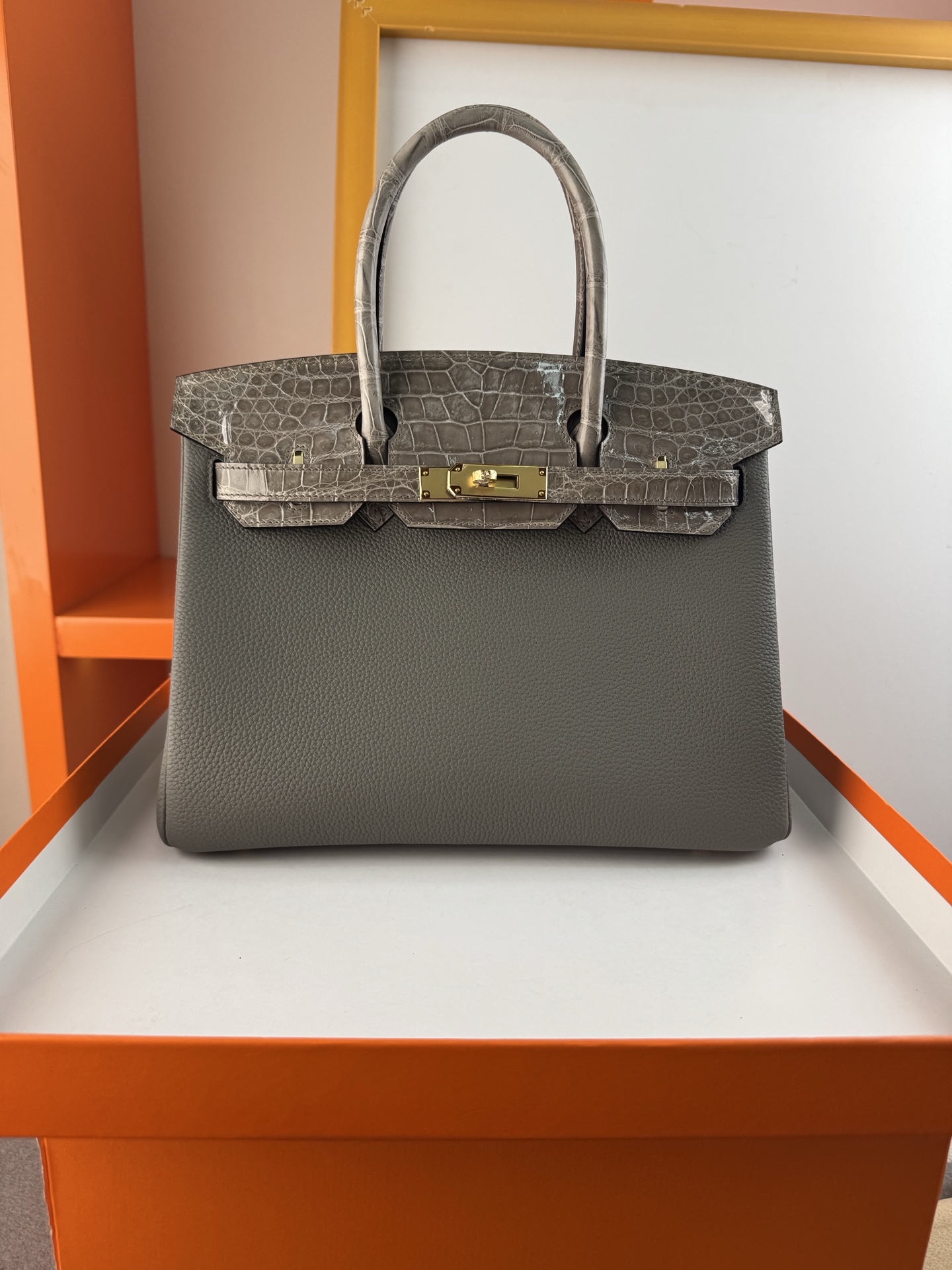 Birkin/Birkin-30cm-touch-Togo-and-Shiny-Crocodile-Etoupe-GHW/img_006