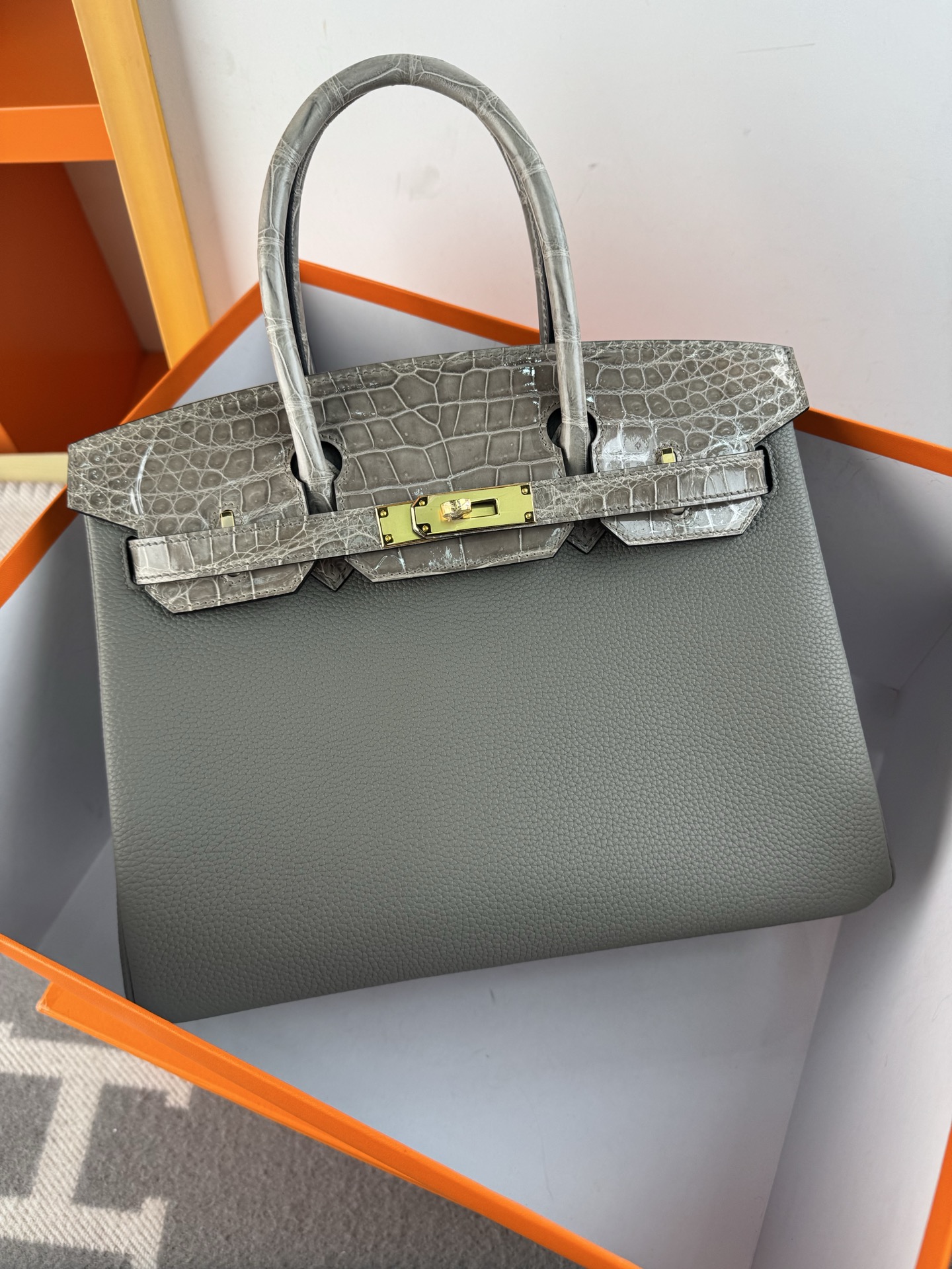 Birkin/Birkin-30cm-touch-Togo-and-Shiny-Crocodile-Etoupe-GHW/img_008