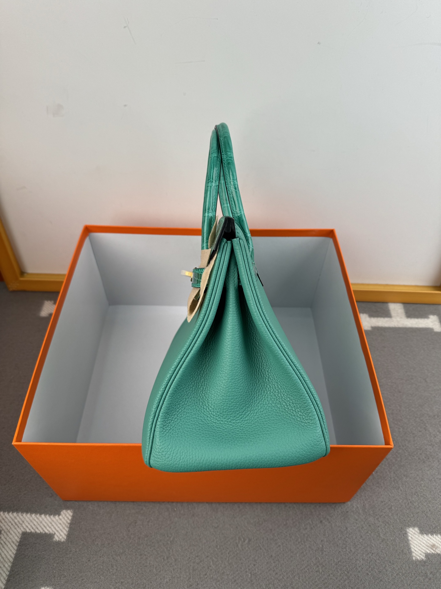 Birkin/Birkin-30cm-touch-Togo-and-Shiny-Crocodile-Jade-Green-GHW/img_004