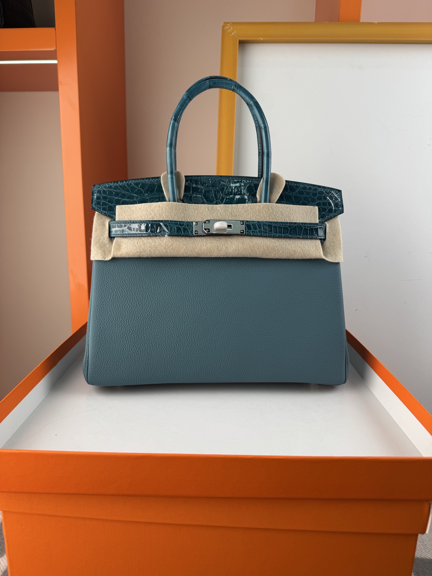 Birkin/Birkin-30cm-touch-Togo-and-Shiny-Crocodile-Jean-Blue/img_001