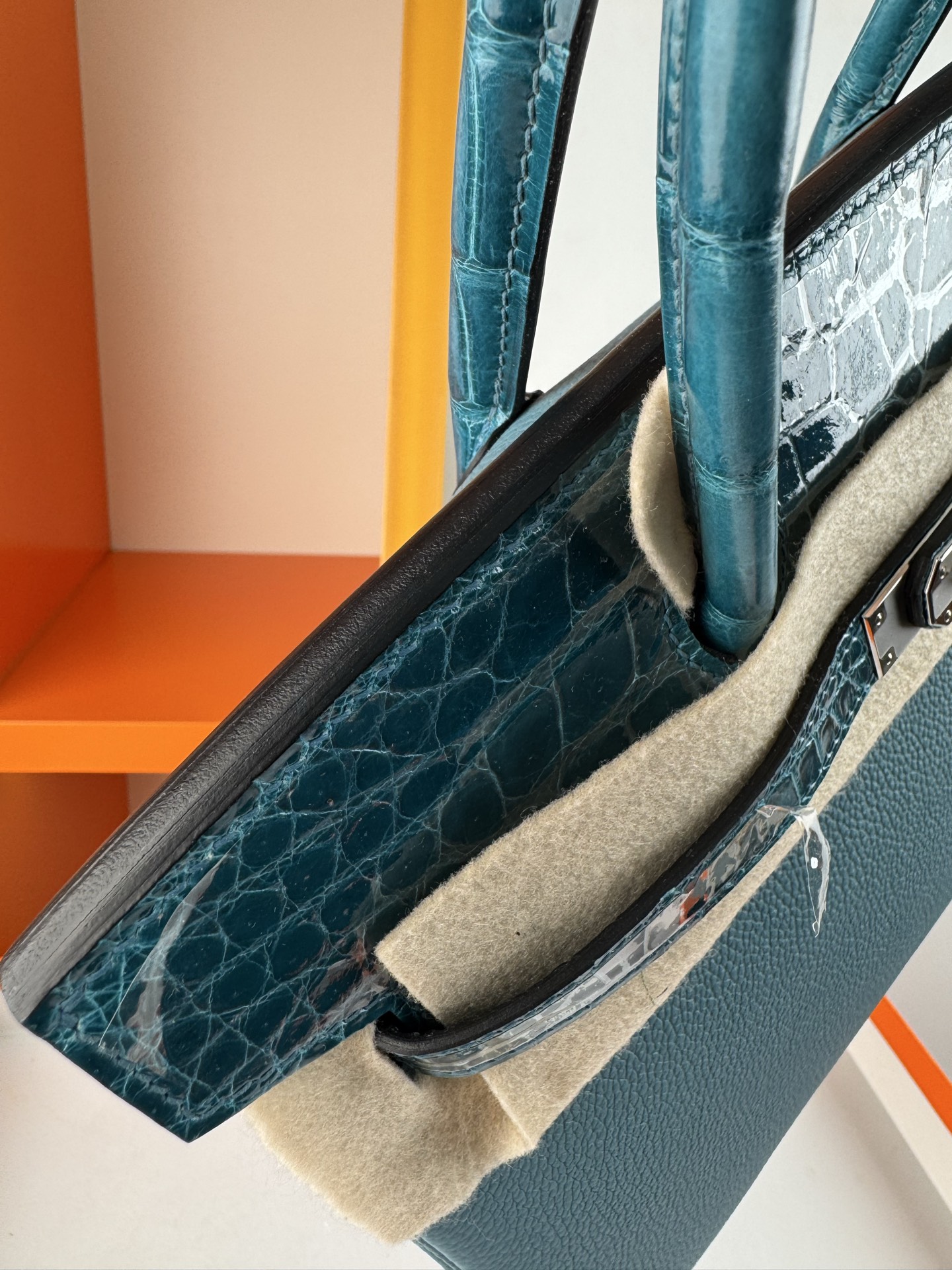 Birkin/Birkin-30cm-touch-Togo-and-Shiny-Crocodile-Jean-Blue/img_005