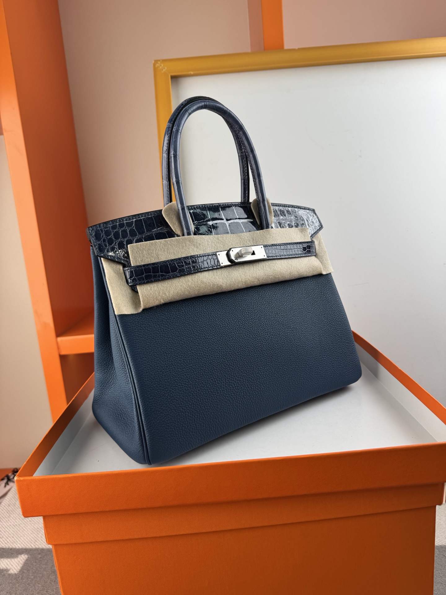 Birkin/Birkin-30cm-touch-Togo-and-Shiny-Crocodile-Sapphire-Blue-SHW/img_003