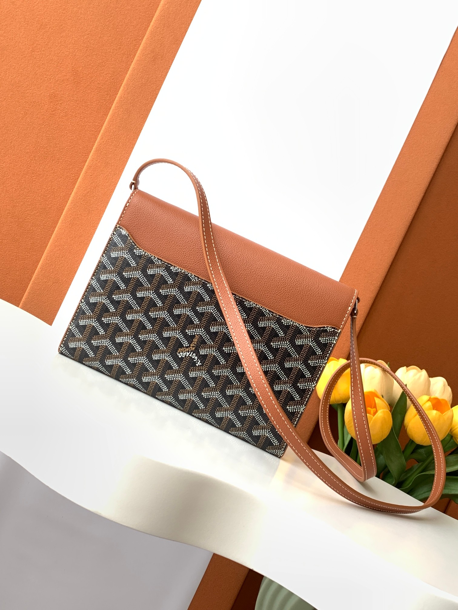 Goyard/Chypre-Pouch-Wallet-21x16cm-Black&Brown/img_003