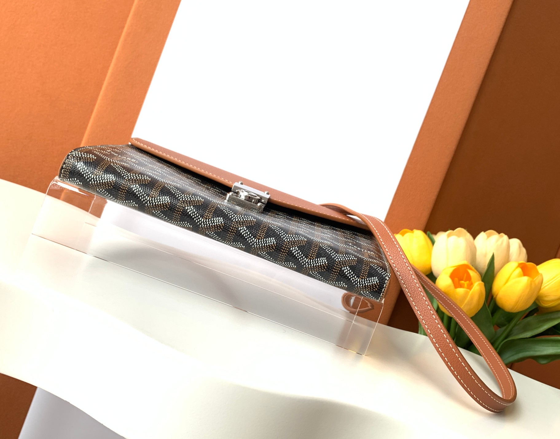 Goyard/Chypre-Pouch-Wallet-21x16cm-Black&Brown/img_006