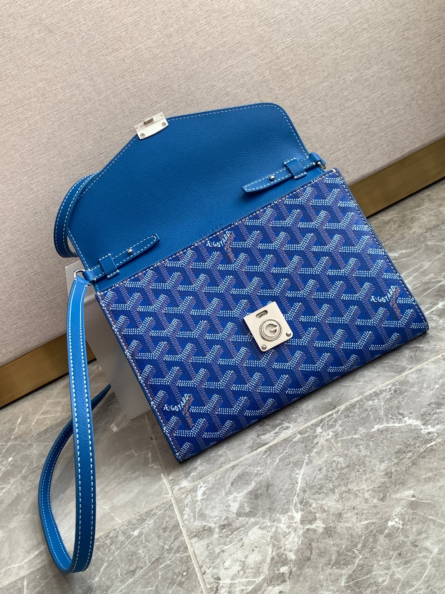 Goyard/Chypre-Pouch-Wallet-21x16cm-Blue/img_006