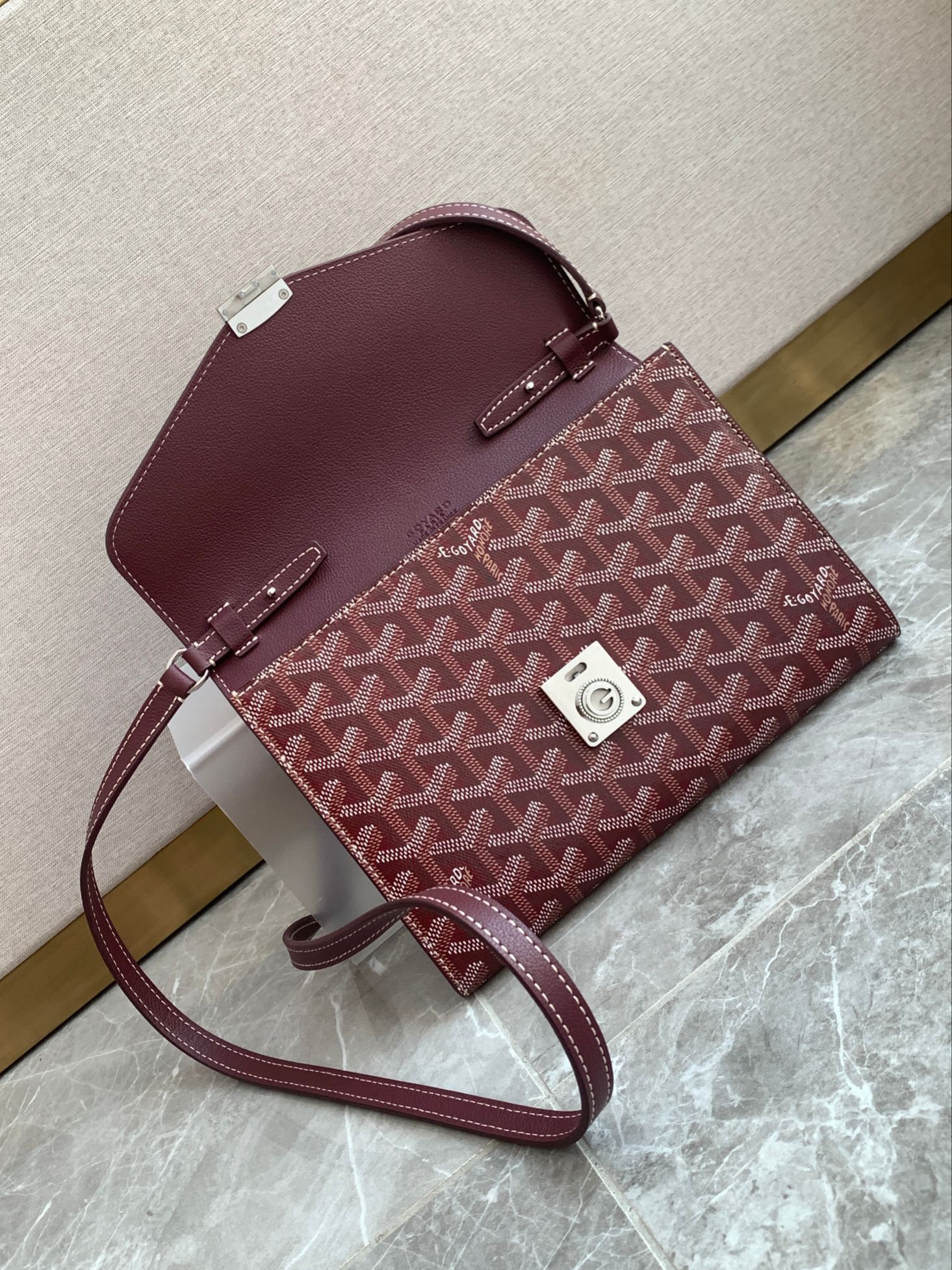 Goyard/Chypre-Pouch-Wallet-21x16cm-Burgundy/img_005