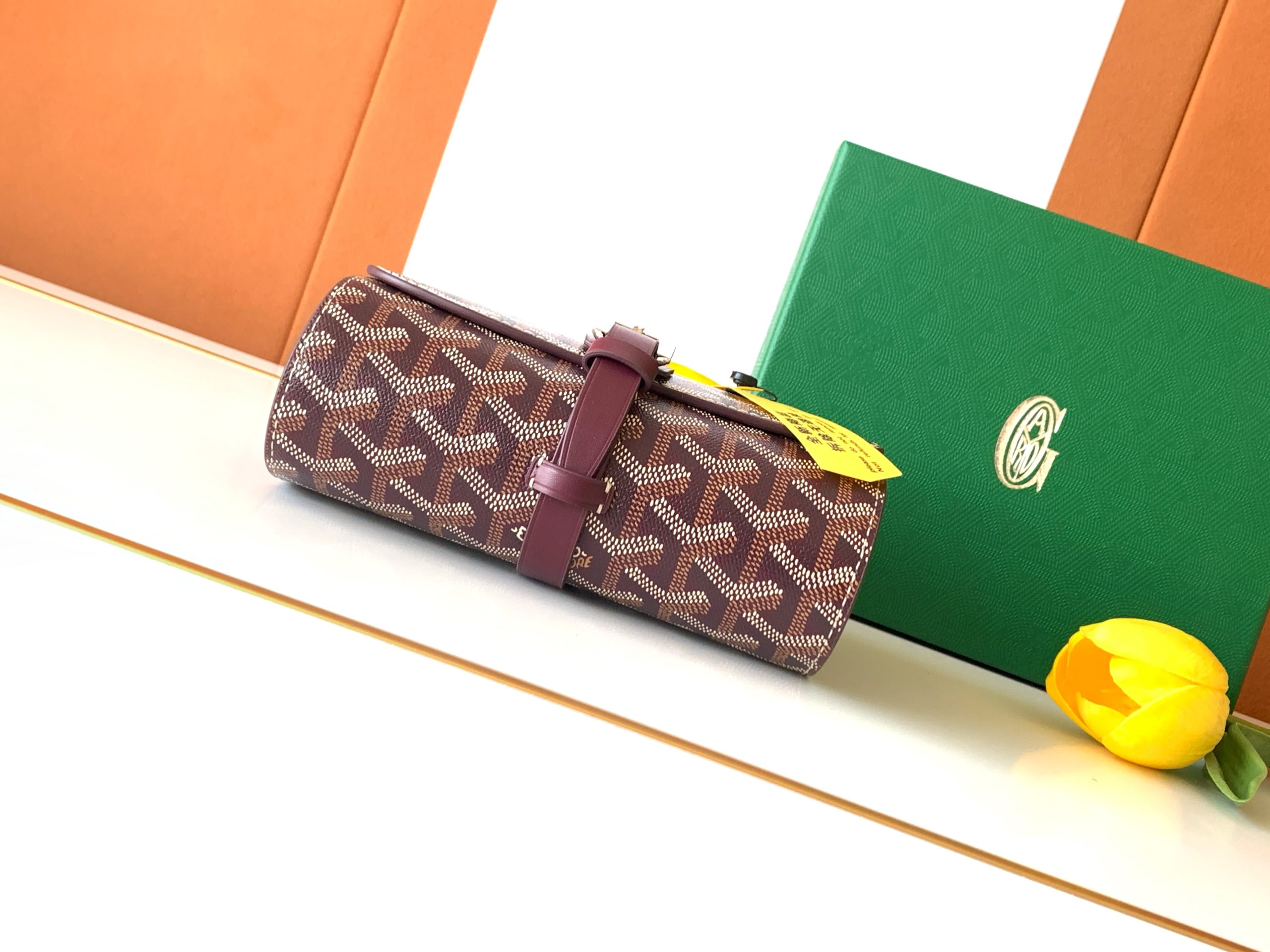 Goyard/VOYAGE-DOUBLE-Watches-box-16x10.5cm-Burgundy/img_003