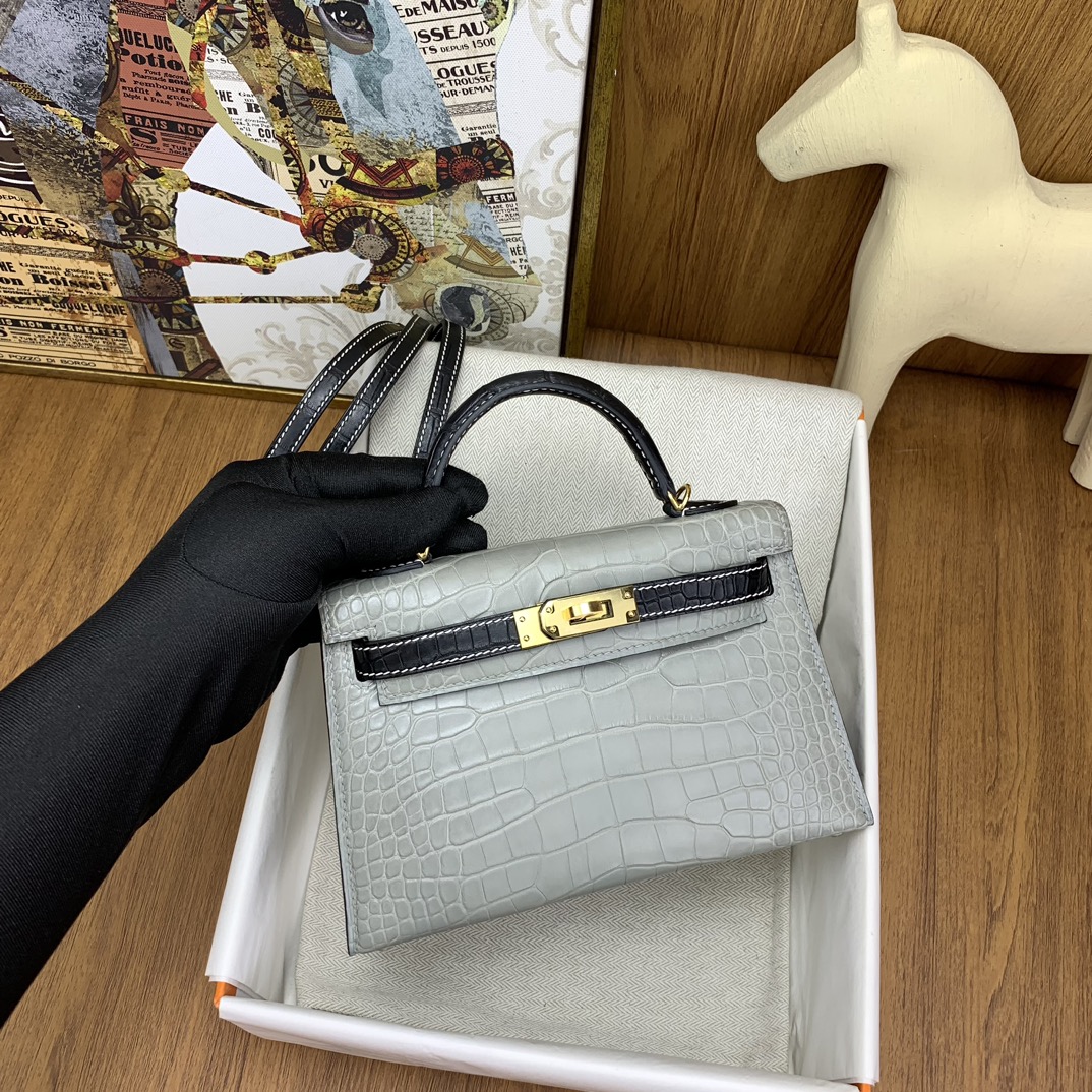 Kelly/Hermes-Mini-Kelly-Crocodile-Texture-Grey&Black/img_003