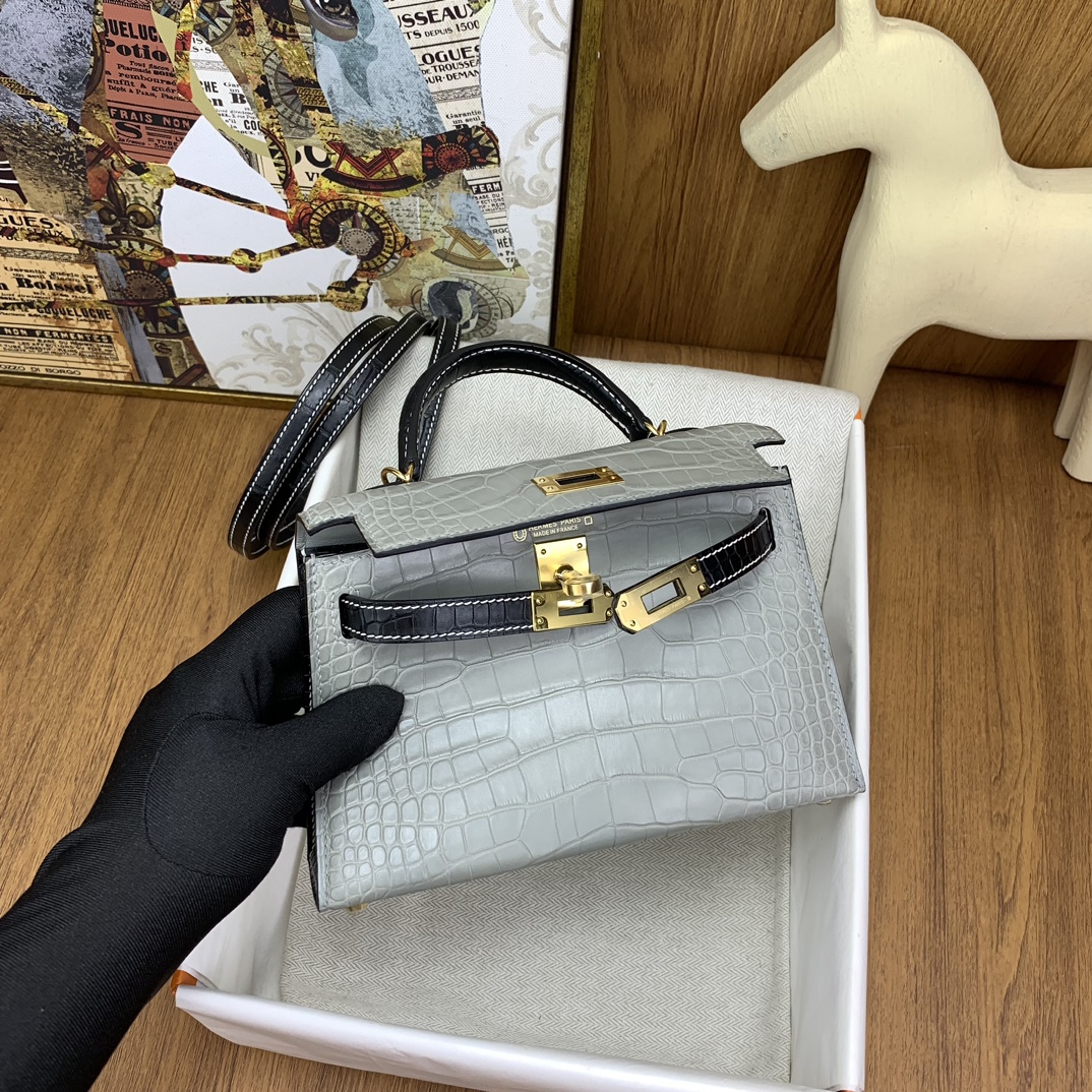 Kelly/Hermes-Mini-Kelly-Crocodile-Texture-Grey&Black/img_005