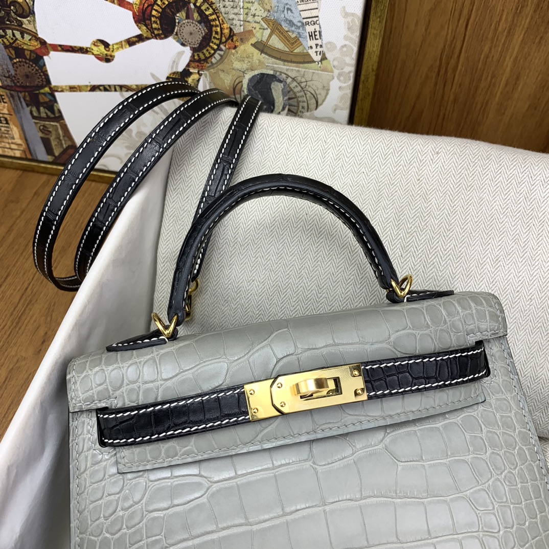 Kelly/Hermes-Mini-Kelly-Crocodile-Texture-Grey&Black/img_006