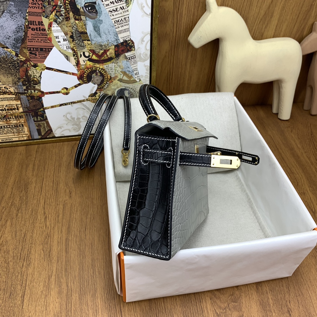 Kelly/Hermes-Mini-Kelly-Crocodile-Texture-Grey&Black/img_009