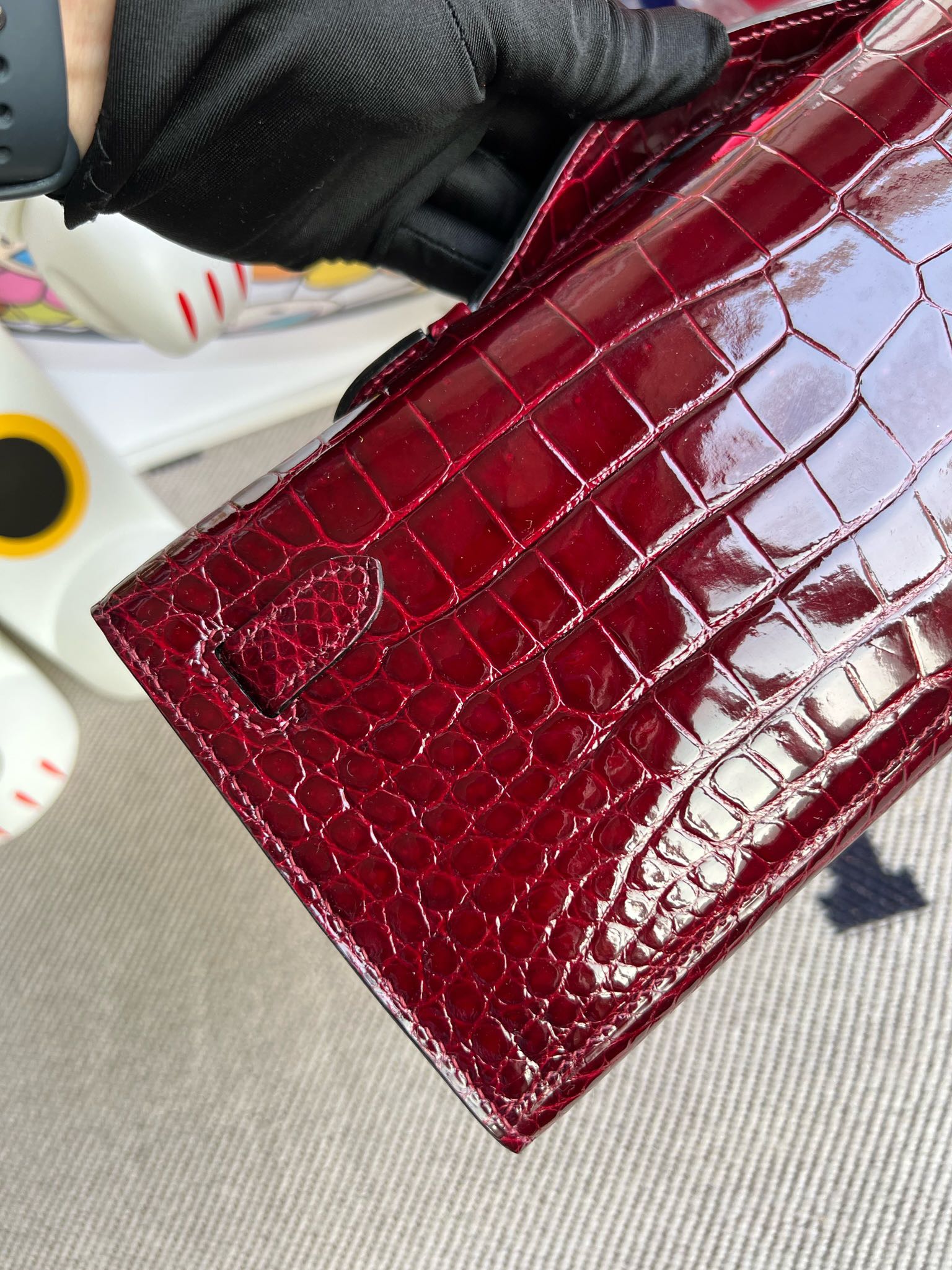 Kelly/Kelly-cut-31cm-Crocodile-Burgundy/img_005