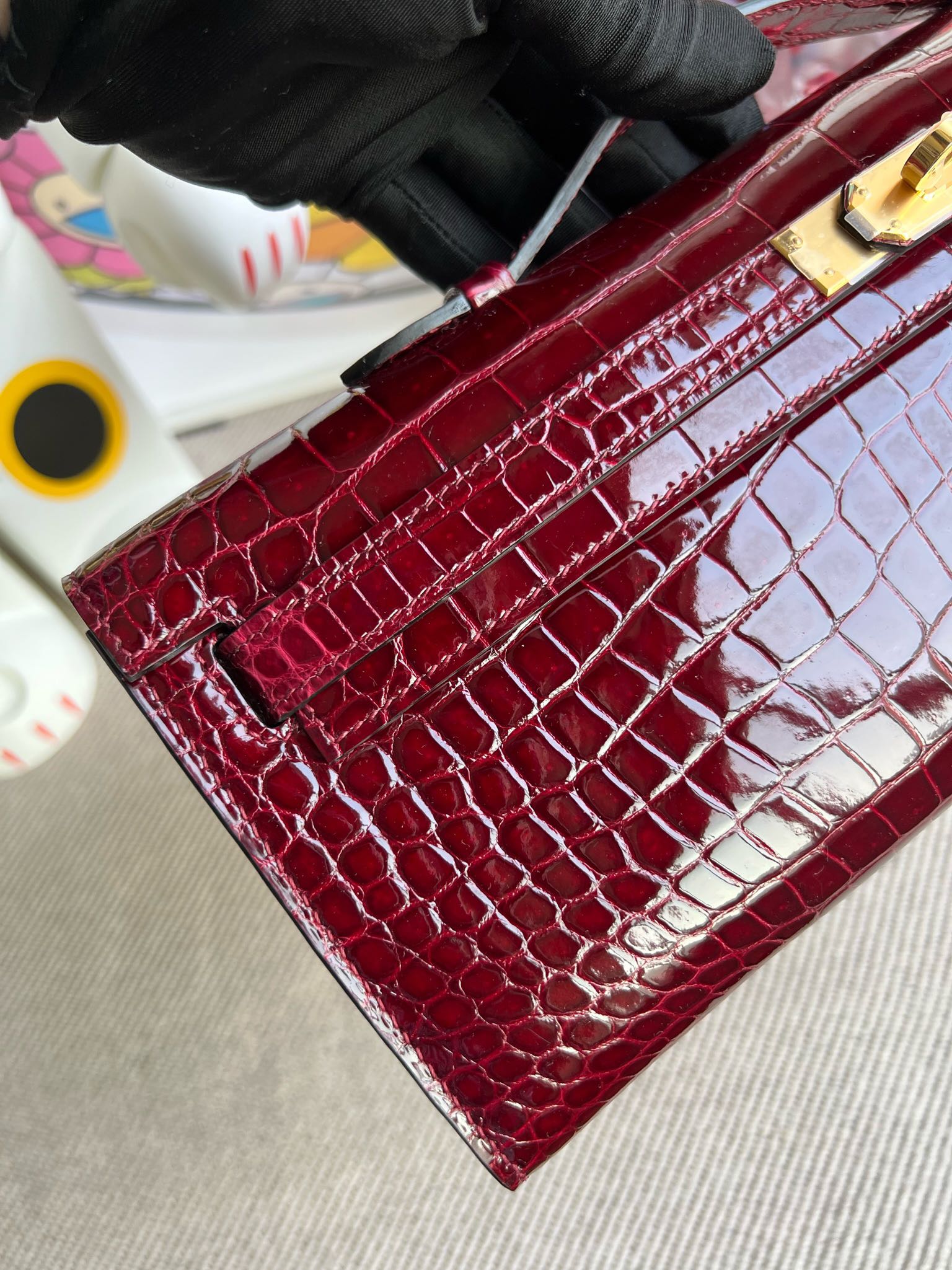 Kelly/Kelly-cut-31cm-Crocodile-Burgundy/img_006