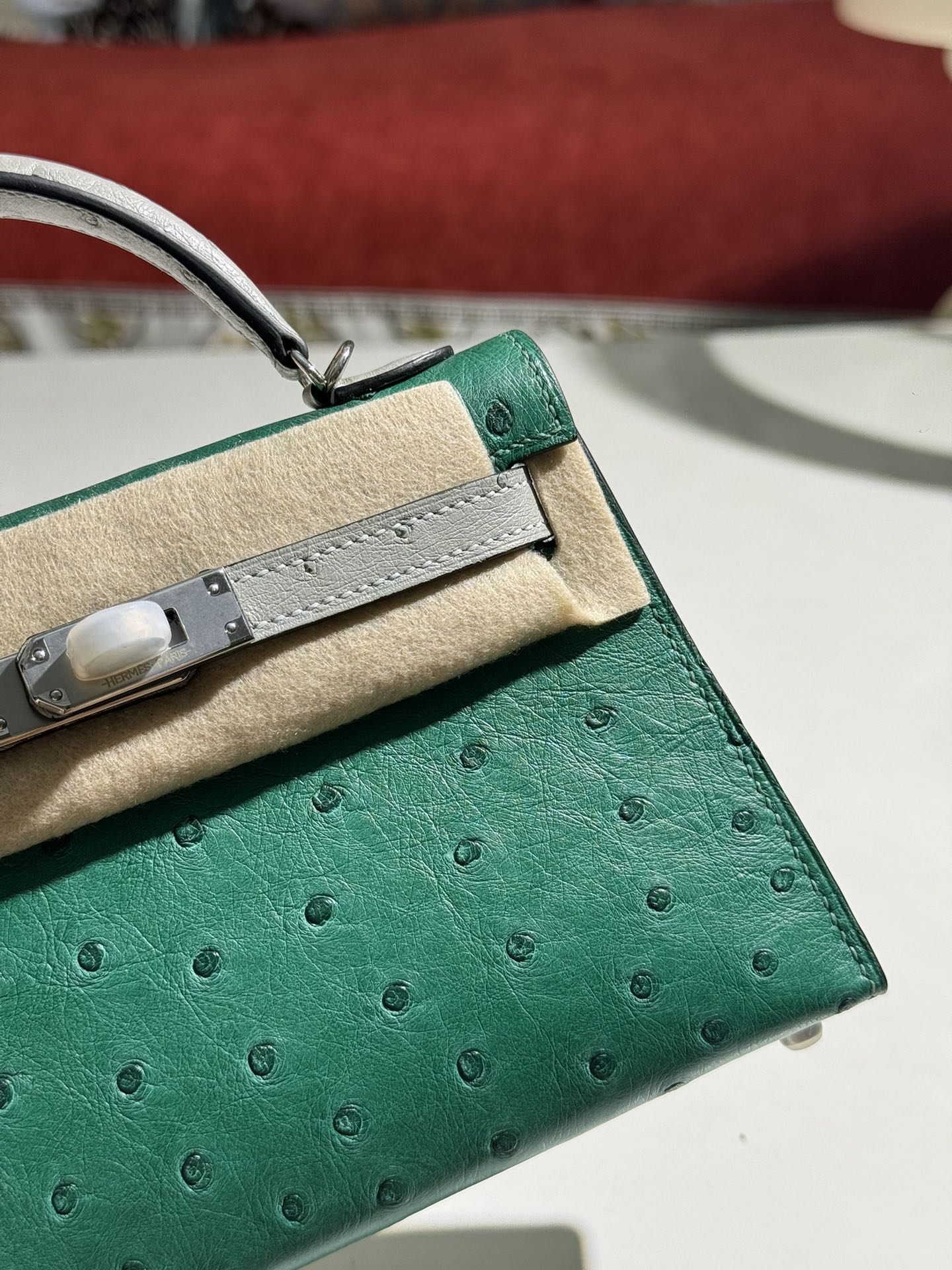 Kelly/Mini-Kelly-Ostrich-Green&Milkshake/img_003