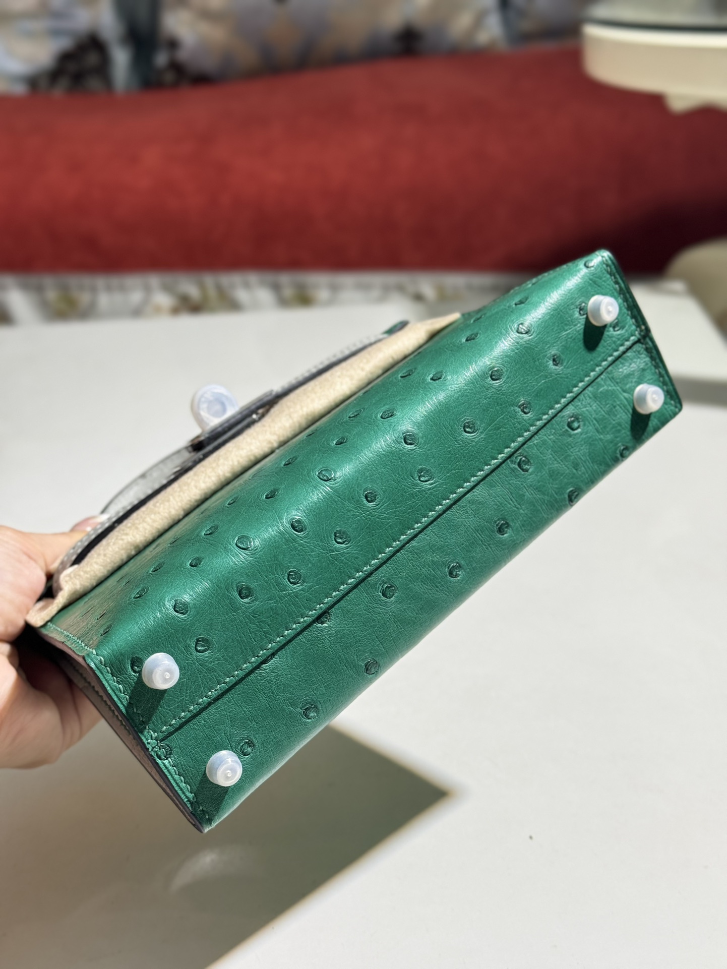 Kelly/Mini-Kelly-Ostrich-Green&Milkshake/img_006